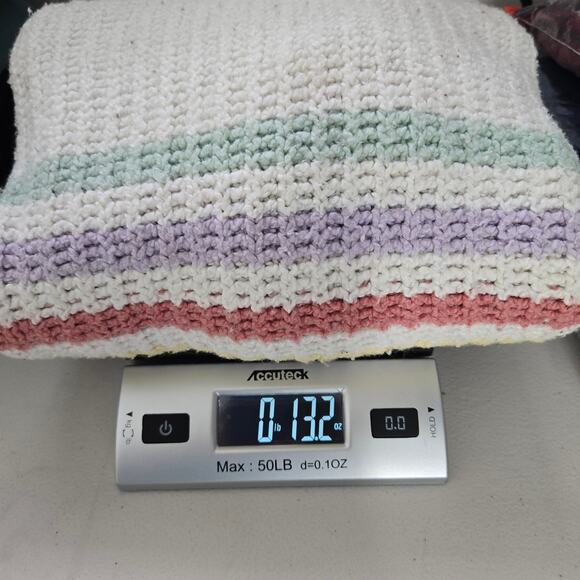 Hollister Oversized Stripe Cropped Knitted Sweater Size SM Kidcore Soft Pastel - Picture 10 of 10